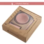 6pcs/set Baby Children Tableware Set Tableware Wheat Straw Household Dishware Set Simple Dishes Salad Soup Bowl Steak Plate - Image 6