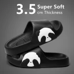 2024 Summer Women Slippers Bath Thick Platform Non-Slip Home Panda Cartoon Flip Flops Beach Sandals Ladies Slides Indoor Outdoor - Image 2