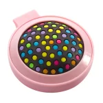 Portable Mini Folding Comb Massage Comb Travel Brush With Mirror Hair Brush Makeup Tool Hairbrush Antistatic Rainbow Comb - Image 6