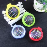 Portable Mini Folding Comb Massage Comb Travel Brush With Mirror Hair Brush Makeup Tool Hairbrush Antistatic Rainbow Comb - Image 3