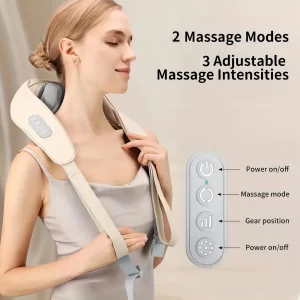 Wireless Neck And Back Massager Neck And Shoulder Kneading Massage Shawl Neck Cervical Relaxing Trapezius Massager