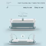 Portable Foldable Iatable BathTub Blue Bath Collapsible For Adults Large Tub Spa 138CM Home Application Massage Barrel - Image 6