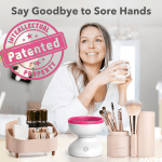 Makeup Brush Cleaner Machine-Professional Electric Make up Brushes Cleaner Cleanser Solution for Kabuki Foundation Liquid Powder Face Makeup Self Tanner Brush,Gifts for Women Stocking Stuffers - Image 2