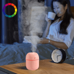 Portable Mini Humidifier 220Ml Small Cool Mist Humidifier USB Desktop Humidifier for Baby Bedroom Travel Office Home Auto Shut-Off 2 Mist Modes Super Quiet, Pink - Image 5