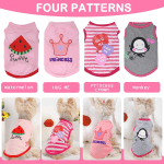 Dog Shirt for Small Dogs Girl - Small Dog Clothes Female - Chihuahua Yorkie Teacup Dog Clothes - XS Dog Clothes - XXS Dog Clothing - Puppy Clothes for Small Dogs Girl - Fall Girl Dog Clothes Pink - Image 2