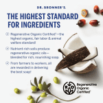 Pure Castile Liquid Soap - Made with Regenerative Organic Certified Oils - 18-In-1 Uses for Face, Body, Hand Gentle on Baby & Sensitive Skin Body Wash Unscented,32Oz - Image 3