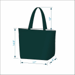 Tote Bag for Women, Zipper Tote Bag for Women Work with Pocket, Large Canvas Bag for Shopping, Beach, Yoga - Image 4