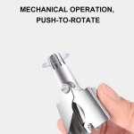 Nose Hair Trimmer for Men Stainless Steel Manual Shaver Suitable for Nose Hair Razor Washable Portable Nose Hair Trimmer - Image 5