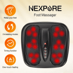 Foot Massager with Heat, 3 Modes, Wireless Control Shiatsu Foot Massager with Heating - Image 4