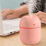 Portable Mini Humidifier 220Ml Small Cool Mist Humidifier USB Desktop Humidifier for Baby Bedroom Travel Office Home Auto Shut-Off 2 Mist Modes Super Quiet, Pink - Image 9