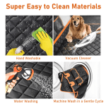 600D Heavy Dog Seat Cover for Back Seat, Durable Large Dog Car Seat Cover with 2 Seat Belts, Back Seat Cover for Travel Pet Supplies, 100% Waterproof Dog Hammock for Car, SUV, Truck - Image 8