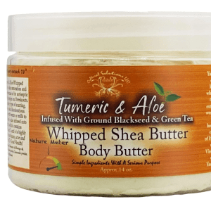 Yadain Turmeric Aloe Whipped Shea Body Butter Shea Butter for Face and Body