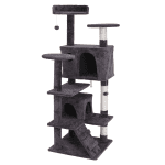 55'' Cat Tree Tower Condo Multi Platforms Kitty Play House Safety Scratch Post - Image 3