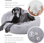 Jumbo plus Orthopedic Dog Bed with Removable Cover for Extra Large Breed Dogs with Zippered Closure Orthopedic Burrow Pet Bed 48 Inches Faux Fur for Senior Dogs Machine Washable - Image 2