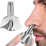 Nose Hair Trimmer for Men Stainless Steel Manual Shaver Suitable for Nose Hair Razor Washable Portable Nose Hair Trimmer - Image 2