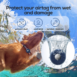 Dog Collar Holder for Airtag, 2 Pack Silicone Pet Collar Case for Apple Airtags, Anti-Lost Waterproof Airtag Dog Collar Holder GPS Tracker Compatible with Cat Dog Collars Charms Air Tag Mount Harness - Image 5