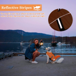 Dog Life Jackets for Extra Large Dogs, Dog Life Vest for Boating Swimming Kayaking, Shark Fin Dog Lifejackets Floatation Vest for Pool Lake, Reflective Dog Water Vest for Golden Retriever, Orange, XXL - Image 4