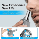 Nose Hair Trimmer for Men Stainless Steel Manual Shaver Suitable for Nose Hair Razor Washable Portable Nose Hair Trimmer - Image 3