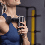 VEVOR Massage Gun Deep Tissue, Percussion Mini Muscle Massage Gun for Athletes - with 4 Speed Levels & 4 Massage Heads, 12V 2500Mah Batteries, Handheld Massage Gun for Pain Relief, Muscle Relaxation - Image 8