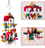 Bird Chewing Toy - Parrot Cage Bite Toys Wooden Block Bird Parrot Toys for Small and Medium Parrots and Birds - Image 4