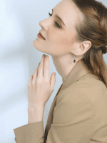 Sterling Silver Genuine, Created or Simulated Gemstone Leverback Teardrop Dangle Earrings for Women Bridesmaids - Image 4