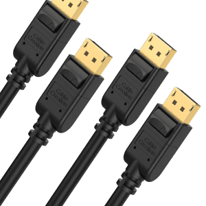 Displayport Cable 10Ft/3M, 4K DP Cable 1.2 Male to Male Support 4K@60Hz, 2K@144Hz Compatible with Computer, Desktop, Laptop, PC, Monitor, Projector,2Pack/Black