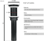 Bathroom Vessel Sink, Boat Shape Bathroom Artistic Glass Vessel Bowl Basin with Free Oil Rubbed Bronze Faucet and Pop-Up Drain, Gold Ingot - Image 5