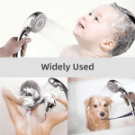 High Pressure Handheld Shower Head with ON/OFF Pause Switch 6-Functions Water Saving Shower Head, Detachable Shower Head,Chrome Finish - Image 5