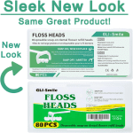 Ultraclean Access Flosser Refill Heads, Effective Plaque Removal for Proper Oral Care & Hygiene, Durable Flosser Refill Heads, PFAS Free, 80Ct - Image 2