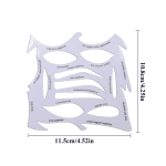 Eyeliner Schablone Lidschatten Schablone Set, Schnelles Augen Make-Up Aufkleber Schablone Für Anfänger, Smokey Lidschatten Cat Eyes Fischschwanz Eyeliner - Image 2