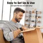 Smart Watch No App/Phone Required, 14 Days Battery Life Fitness Tracker Watch, Large AMOLED Screen, Waterproof Activity Tracker with Step Counter Pedometer, Calories Tracker for Men Women - Image 4