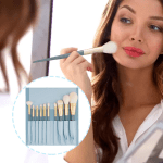 Makeup Brush Set 10X | Soft Bristles Professional Kosmetik Brushes for Face & Eyes | Wood Handle Travel Makeup Brush Set | Beauty Tools for Women'S Makeup Application | Foundation, Eyeshadow - Image 7