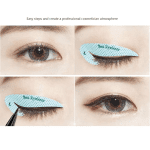 64PCS Eyeliner Schablone Lidschatten Schablone Eyeliner Schablone Sticker & Lidschatten Schablonen Sticker Kit Augen Make up Schablone Cat Eyes Make up Tool Eyes Winged Eyeliner Tape - Image 5