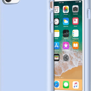 Iphone SE Case 2022/2020, Iphone 8 Case, Iphone 7 Case, Non-Slip Liquid Silicone Gel Rubber Bumper Phone Case Soft Microfiber Lining Hard Shockproof Protective Cases Cover 4.7", Light Blue