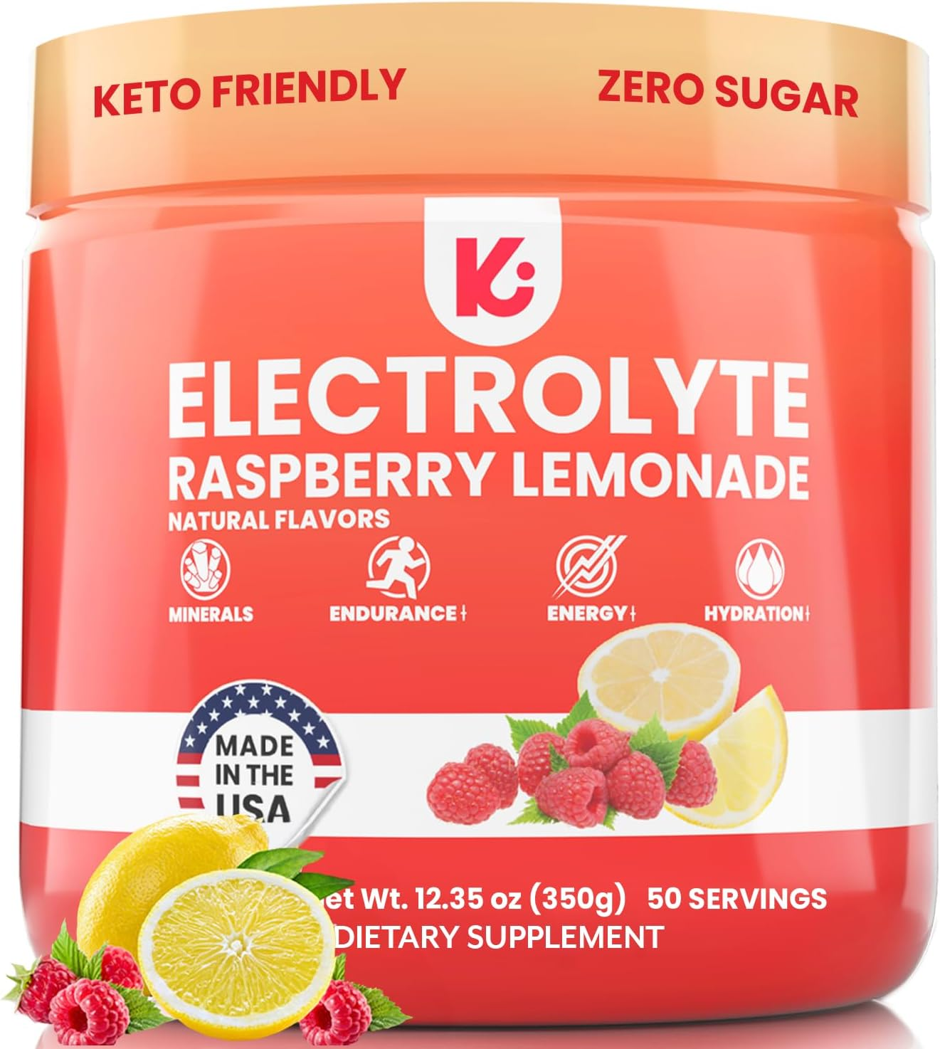 1fb25ff14678e17b6f3ba8bfb616fbf3.png Keto Electrolytes Powder No Sugar - Sugar Free Electrolytes - Keto Hydration Electrolytes - Made in USA - Delicious Raspberry Lemonade Flavor - Mixes Easily No Clumps - Image 1