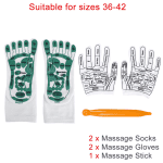 Foot Massage Acupressure Socks & Gloves Physiotherapy Massage Relieve Tired Feet Reflexology Socks Foot Point Socks Health Care - Image 12