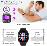 Smart Watches for Men (Answer/Make Call), Fitness Tracker with 123 Sport Modes, Heart Rate Monitor, Spo2, Step Counter, Sleep Tracker, IP68 Waterproof Sports Watch, Fitness Watch for Iphone ＆ Android - Image 6