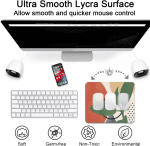 Mouse Pad with Stitched Edge, Premium-Textured Mouse Mat, Non-Slip Rubber Base Mousepad for Laptop, Computer & PC,9.5×7.9 Inches,Modern Abstract - Image 3