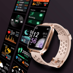 Smart Watch, Fitness Tracker, TFT LCD Screen Smartwatch with Heart Rate and Sleep Monitor, IP67 Waterproof Activity Tracker with Pedometer, for Android and Ios (Pink) - Image 2