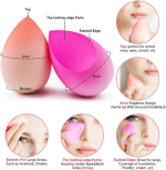 1PCS Femmes Cosmetic Puff Powder Smooth Makeup Foundation Sponge Blender Berved Water Drop Drop Makeup Makeup Beauty Tools,R - Image 7