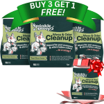 Pet Accident Cleanup for All Hard Surface - Non Toxic Quick Pet Mess Cleaner & Odor Remover for Urine, Poop, Vomit, Diarrhea & Potty Training 4 Pack (15Oz Each)