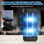 Bug Zapper Indoor,Electric Mosquito Zapper with 20W UV Light,4400V Powerful Electric Shock Mosquito Trap, Fly Zapper(Black) - Image 2