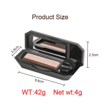 Perfect Dual Color Eyeshadow, Dual Color Eyeshadow Plate, Eyeshadow Makeup, Portable Two Tone Eyeshadow,Eye Glitter Makeup,Highly Pigmented Eyeshadow,Waterproof (Earth, One Size) - Image 7