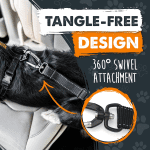 Dog Seat Belt | Pet Safety Belt, Created with Human Seatbelt Material. All-Metal Hardware with Adjustable Length Strap. Exceeds Dog Safety Standards. Keep Your Dog Secure in the Car - Image 7