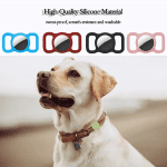 Protective Case Compatible for Airtag GPS Tracker, Fit for Dog Cat Collar Accessories Pet Loop Holder, Silicone Protective Case for Air Tag Lightweight Soft anti Scratch anti Lost(Black 1Pack) - Image 3