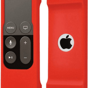 Remote Case Compatible with Apple TV 4K (5Th) and 4Th Generation,  Shock Proof Silicone Remote Cover Case Compatible with Apple TV 4Th Gen 4K 5Th Siri Remote Controller - Red