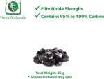 Shungite Elite Stones for Water Purification | Silvery Shine Raw Elite Noble Shungite Detoxification Stones for Water Filtering | Natural and Authentic Shungite Nuggets from Karelia (25G) - Image 2