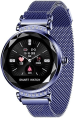 Smart Ladies Watches, Smart Watches Are Compatible with Ios Android. Fitness Tracker with Heart Rate Blood Pressure Waterproof Bluetooth Pedometer Sleep Activity Tracker,Blue