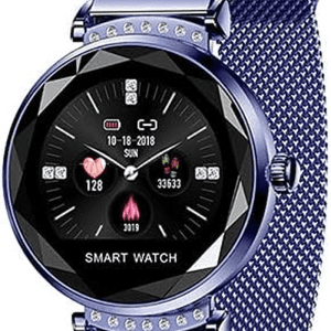 Smart Ladies Watches, Smart Watches Are Compatible with Ios Android. Fitness Tracker with Heart Rate Blood Pressure Waterproof Bluetooth Pedometer Sleep Activity Tracker,Blue