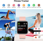 Smart Watches for Women 1.4 Touch Screen Smart Watch Fitness Tracker with Heart Rate Blood Pressure IP68 Waterproof Smartwatch for Android Ios Phones Activity Tracker with Step Counter Runing Watch - Image 3
